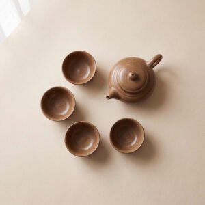 Tea Ceremony Set, Pot and Four Cups